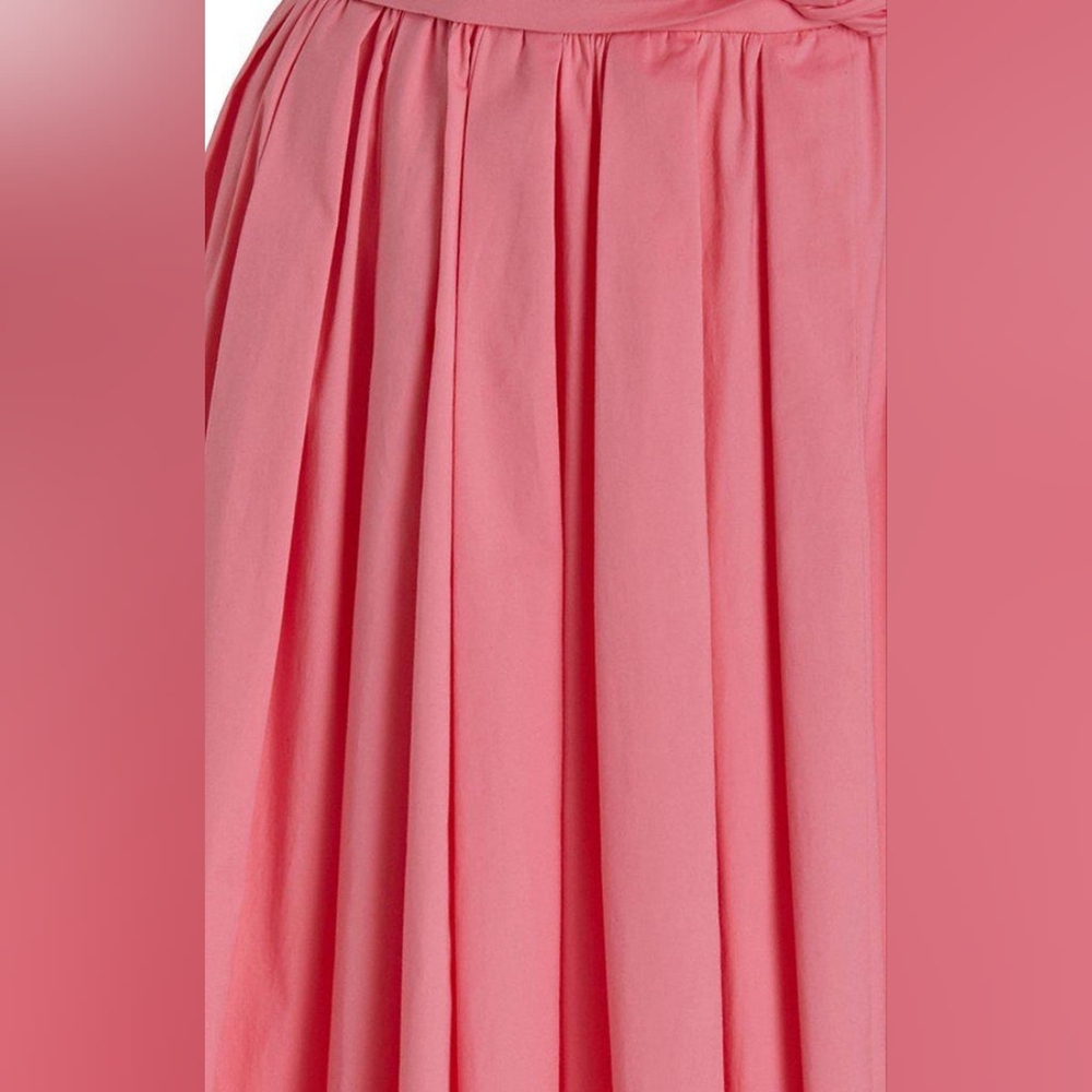 $2,725 NEW CAROLINA HERRERA CANDY PINK BOW COTTON DRESS 2 - Picture 6 of 9